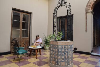 El patio colonial, ideal para tomar el desayuno.