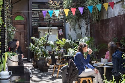 El patio de Catalino es el corazón del restaurante.