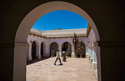 El patio del Museo de Cachi en la provincia de Salta.