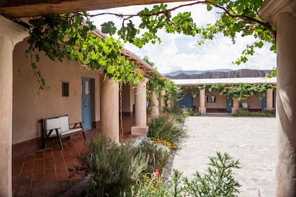 El patio interno de Sala de Payogasta, un clásico de la arquitectura de la zona muy bien conservado.