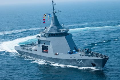 El patrullero oceánico ARA Contraalmirante Cordero, el buque que abordó el ministro de Defensa para dar la orden de zarpada