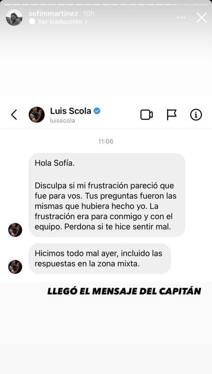 El pedido de disculpas de Luis Scola para una periodista de la TV Pública