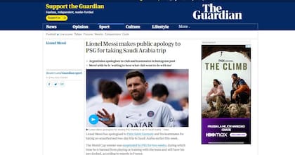 El pedido de disculpas de Messi en principales diarios europeos
