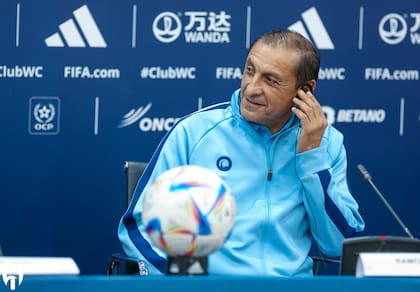 El Pelado Díaz, en la conferencia de prensa previa al partido frente a Flamengo