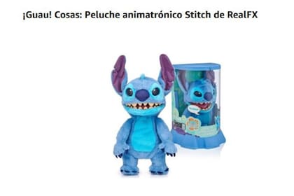 El peluche animatrónico de Stitch se consigue con un descuento del 25%