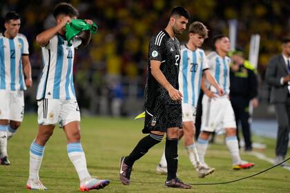 El peor final: la derrota de Argentina frente a Colombia dejó al seleccionado afuera del torneo en la etapa de grupos.