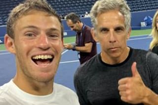 El mensaje de Ben Stiller para el Peque Schwartzman luego de su último partido en un torneo de Grand Slam