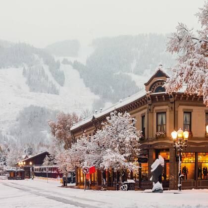 El pequeño pueblo de Aspen es un shopping de lujo al aire libre.