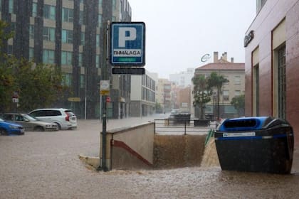 El Perchel fue uno de los barrios de Málaga con más afectaciones por las lluvias