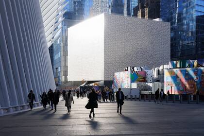 El Perelman Performing Arts Center (PAC NYC), en el Bajo Manhattan, es uno de los dos proyectos de alto nivel diseñados por REX. (Iwan Baan via The New York Times) 