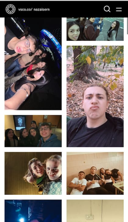 El perfil en la red social VSCO de Nazareno