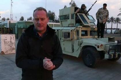 El periodista de la BBC Quentin Sommerville tuvo acceso exclusivo a la base aérea de Al Asad en 2014