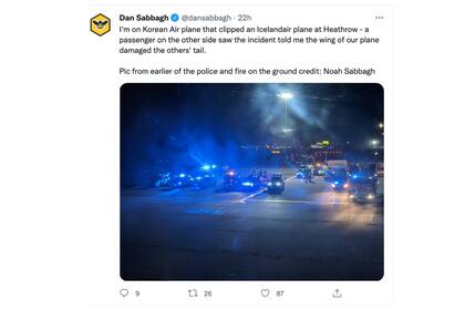 El periodista de The Guardian estaba en el avión de Korean Air cuando ocurrió la colisión