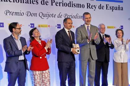 El periodista Diego Cabot recibió el Premio Rey de España por &quot;Los cuadernos de las coimas&quot;
