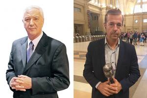 El periodista Fabián Rubino recordó al conductor de América TV Mauro Viale, que murió en la noche del domingo 11 de abril en el sanatorio Los Arcos. (Foto: Instagram/@maurovialeoficial/@fabian.rubino/)