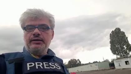 El periodista italiano Corrado Zunino, corresponsal del diario La Repubblica en Ucrania