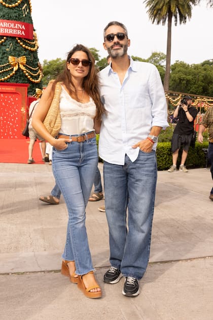 El periodista Joaquin "Pollo" Álvarez y su mujer, la cocinera Tefi Russo