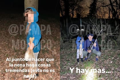 El periodista 'Pampa' Monaco compartió imágenes de Mauro Icardi de caza con su hija (Foto: Instagram @pampamonaco)