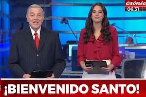 Santo Biasatti volvió a la televisión de la mano de Crónica