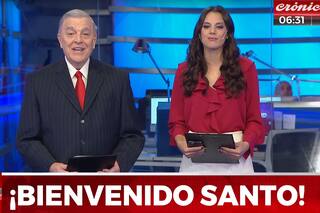 Santo Biasatti volvió a la televisión de la mano de Crónica
