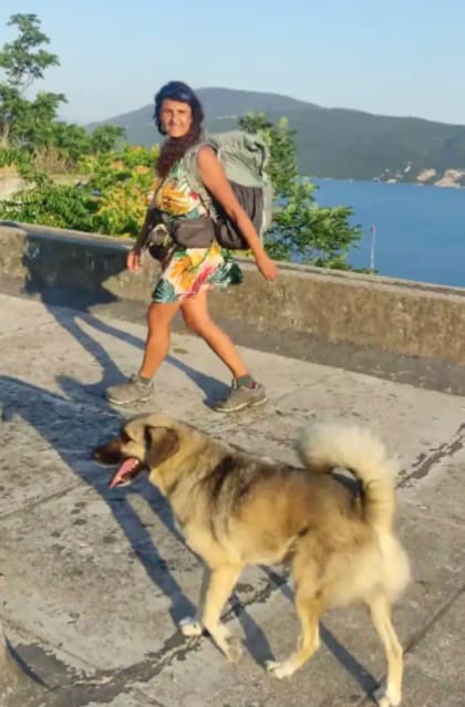 El perro la perseguía pero mantenía su distancia al principio (Captura: The Dodo)