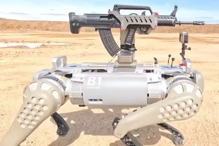 Lomo Roco Bot Así son los nuevos perros robot del ejército chino: llevan un fusil en ...