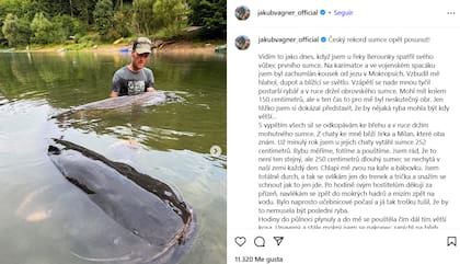 El pescador relató toda su experiencia en su cuenta de Instagram