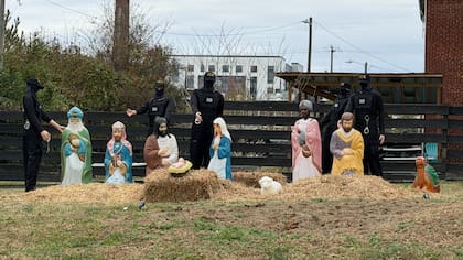El pesebre de la iglesia Missiongathering, en Charlotte, Carolina del Norte