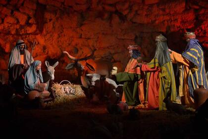 El pesebre en tamaño real, una de las atracciones de Tierra Santa