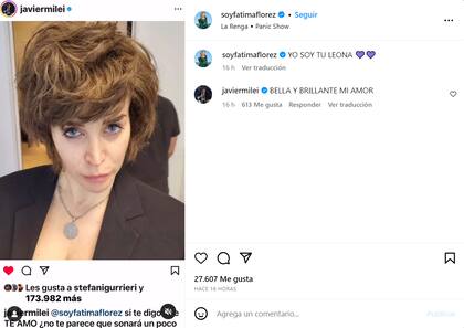El picante comentario de Fátima Florez a Javier Milei