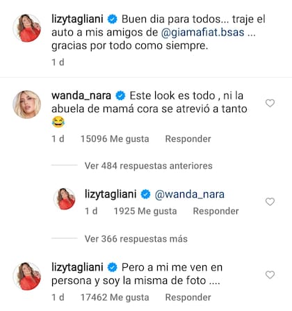 El picante cruce entre Lizy Tagliani y Wanda Nara
