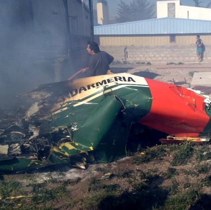 El Pilatus Porter explotó luego de la caída