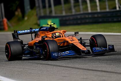 El piloto británico de McLaren, Lando Norris, en el circuito de Monza