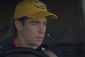 El piloto de F1 argentino durante la publicidad de Mercado Libre para Williams Racing