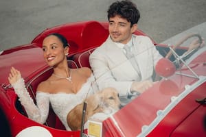 Charles Leclerc compartió videos y fotos inéditas de su boda íntima con Alexandra Saint Mleux