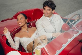Charles Leclerc compartió videos y fotos inéditas de su boda íntima con Alexandra Saint Mleux