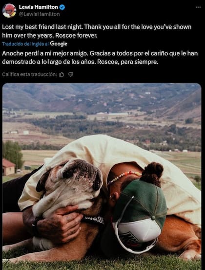El piloto de Fórmula 1 recordó los momentos vividos con Roscoe
