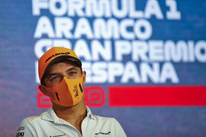 Norris estuvo tercero durante la primera parte del Gran Premio de Italia