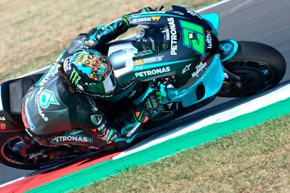 Morbidelli, en acción en San Marino