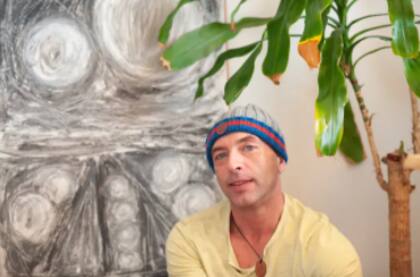 El pintor Lee Hadwin. Fuente: SWNS