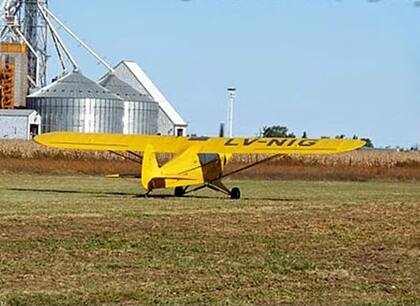 El Piper PA-11 siniestrado en Chañar Ladeado