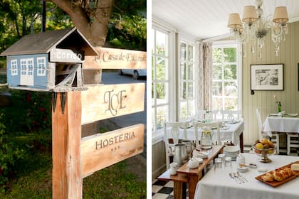 El piso en damero es de los años 20; las teteras antiguas y las piezas de plata son heredadas y la araña de caireles, proveniente del Mercado de Pulgas porteño.