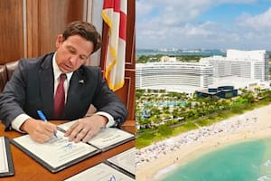 Ley de DeSantis autoriza toboganes en un hotel de Miami Beach
