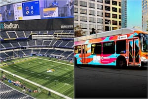 Cómo es el servicio de buses directos y estacionamiento en Los Ángeles para los partidos en el SoFi Stadium