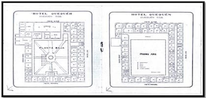 El plano del hotel Quequén