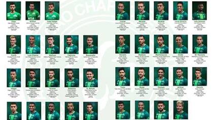 El plantel de Chapecó de 2017