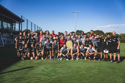 El plantel de Inter Miami el día después de la consagración de Messi