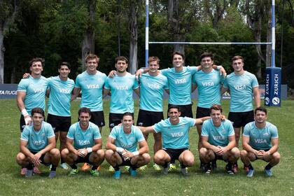 El plantel de los Pumas 7s para jugar en Dubái, ciudad en la que en 2024 finalizaron en el tercer puesto
