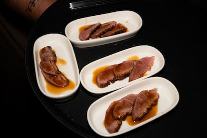 El plato principal: pato a la cerveza.