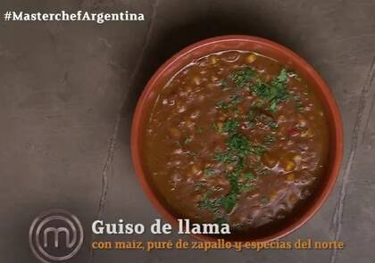 El plato que presentó Rodrigo en la competencia
